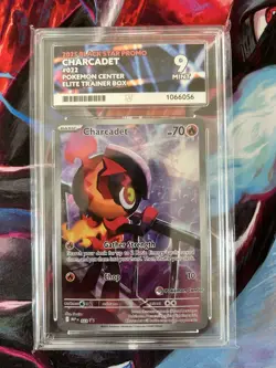 Pokemon Charcadet 022 Black Star Promo Pokemon Center ETB ACE 9 MINT - Image 1