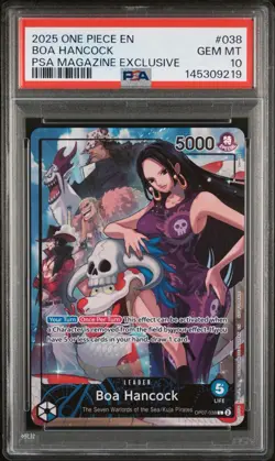 One Piece CCG Boa Hancock PSA Magazine Exclusive Promo OP07-038 PSA 10 Gem Mint - Image 1