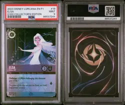 PSA 9 ELSA FOIL 19/P1 DISNEY LORCANA D100 COLLECTOR’S EDITION ENGLISH 2023! - Image 3