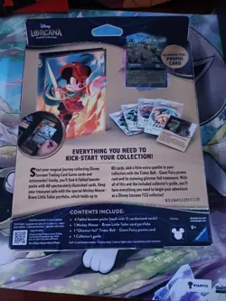 Disney Lorcana Fabled Collection Starter Set Glimmer Tinkerbell Promo New Sealed - Image 2
