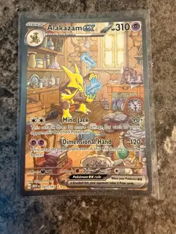 Pokemon Alakazam EX TCG Card 201/165 SV Scarlet & Violet 151 NM Condition - Image 1