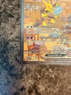 Pokemon Alakazam EX TCG Card 201/165 SV Scarlet & Violet 151 NM Condition - Image 4