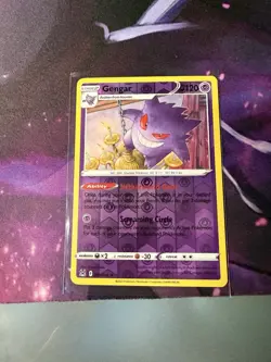 Pokemon TCG Gengar Reverse Holo Rare Card 066/196 Lost Origin - Image 1