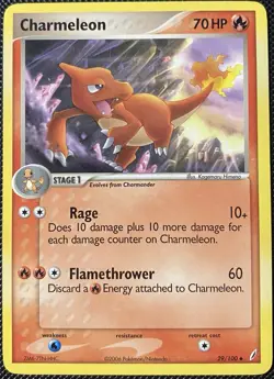 Charmeleon 29/100 Crystal Guardians Regular - Pokemon Card - Image 1