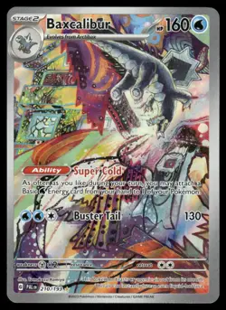 Pokemon Cards Baxcalibur 210/193 Paldea Evolved Illustration Rare NM - Image 1