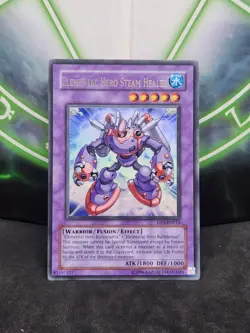 Yugioh Elemental Hero Steam Healer DP1-EN013 Ultra Rare LP - Image 1