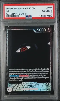2025 Imu One Piece Card Game OP13 English Alternate Art #079 PSA 10 - Image 1