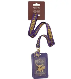 Pokemon x Natural History Museum - Eevee Card Lanyard - Purple & Gold - IN HAND - Image 1