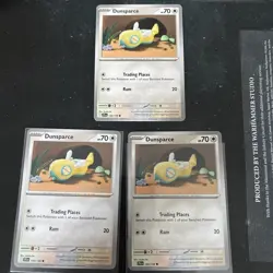 120/159 Dunsparce : Card : Journey Together : Pokemon TCG x 3 playset - Image 1