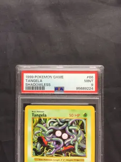 Pokemon Cards: Base Set Shadowless Common: Tangela 66/102 PSA 9 - Image 3