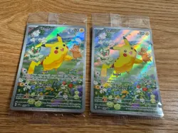 Lot 2x Sealed Paldea Adventure Chest Promo Cards (Pikachu SVP EN 088) - Image 1