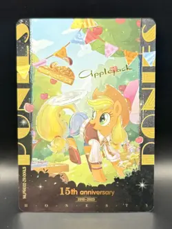APPLEJACK My Little Pony Kayou Moon Series 8 (15th Anniversary) ZR Card MLP TCG - Image 4