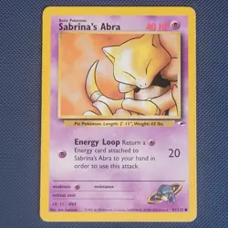 Sabrina's Abra 91/132 - Gym Heroes - Common Pokemon Card - PL - Image 1