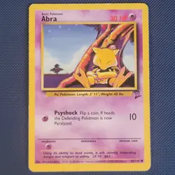Abra 65/130 - Base Set 2 - Common Pokemon Card - MP - Image 1
