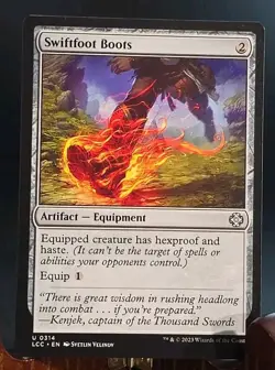 Swiftfoot Boots Commander: Lost Caverns Of Ixalan MTG Regular Near Mint - Image 1
