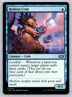 Hedron Crab 155 Uncommon Commander: Tarkir: Dragonstorm Magic: The Gathering NM - Image 1