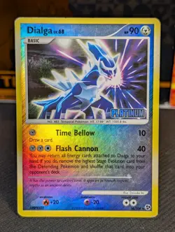 Dialga 10/106 Platinum Stamped Reverse Holo Rare Pokemon Card Moderately Played - Image 1
