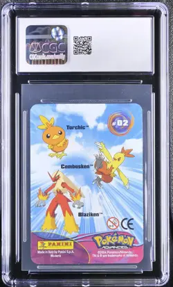 Pop 5 Cgc 9 Mint 2004 Pokemon Action Card Torchic Combusken Blaziken lenticular - Image 2