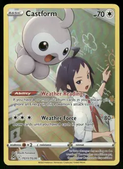 Pokemon Tcg Castform #TG11 Pokemon Lost Origin NM - Image 1