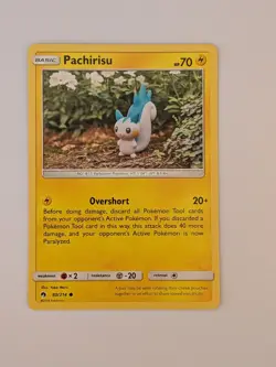 Pokemon Pachirisu Lost Thunder #80/214 LP TCG - Image 1