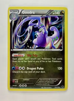 Goodra 2014 Pokemon Blister Exclusive Cosmos Holo #77/119 * Light Play - Image 1