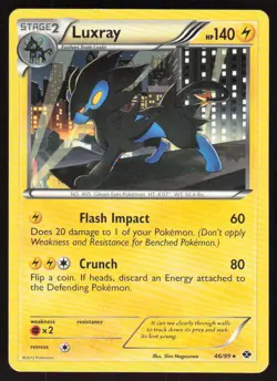 Luxray 46/99 Holo Rare Next Destinies Pokemon Lightly Played - Image 1