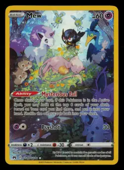 Mew GG10/GG70 Holo Trainer Gallery Rare Crown Zenith Galarian Gallery Pokemon NM - Image 1