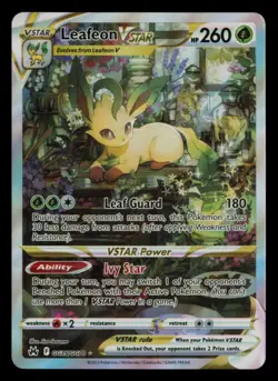 Leafeon VSTAR GG35/GG70 Holo VSTAR Rare Crown Zenith Galarian Gallery Pokemon NM - Image 1
