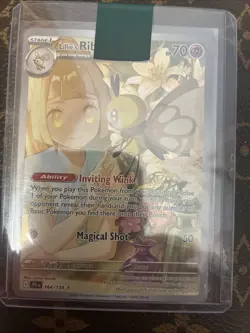Lillie's Ribombee Illustration Rare Holo 164/159 journey together Pokemon TCG - Image 1