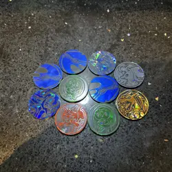 Bundle of 10 Pokemon TCG Flipping Coin Charizard some rare - Image 1