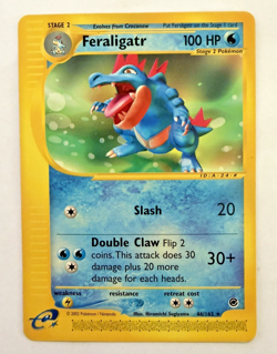 Feraligatr #46/165 Non-Holo Rare - 2002 Expedition E Reader Pokemon TCG - NM - Image 1