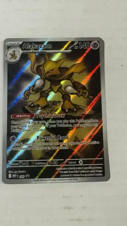 Pokemon TCG Mega Evolution Alakazam MEP EN 009 Black Star Promo - Image 1
