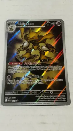 Pokemon TCG Mega Evolution Alakazam MEP EN 009 Black Star Promo - Image 2