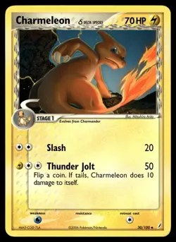 Charmeleon 30/100 Uncommon Crystal Guardians Pokemon Moderately Played - Image 1