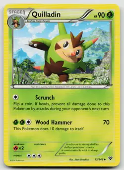 LP Quilladin 13/146 Uncommon XY Pokemon - Image 1