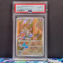 Pokemon Mimikyu Black Star Promo 075 PSA 10 Scarlet & Violet Paldean Fates - Image 1