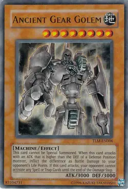 YuGiOh Ancient Gear Golem (TLM-EN006) Unlimited Ultra Rare (NM unplayed) - Image 1