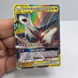 Pokemon Latias & Latios GX TAG TEAM Ultra Rare Holo Sm-Team Up 113/181 Card - Image 1