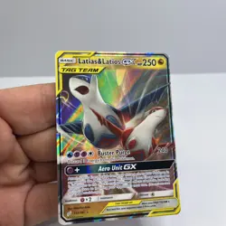 Pokemon Latias & Latios GX TAG TEAM Ultra Rare Holo Sm-Team Up 113/181 Card - Image 3
