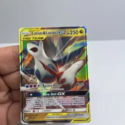 Pokemon Latias & Latios GX TAG TEAM Ultra Rare Holo Sm-Team Up 113/181 Card - Image 4