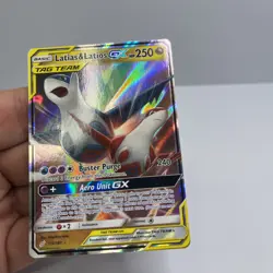 Pokemon Latias & Latios GX TAG TEAM Ultra Rare Holo Sm-Team Up 113/181 Card - Image 5