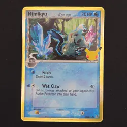 Pokemon TCG Card Mimikyu SWSH136 Celebrations Black Star Promo - NM - Image 1