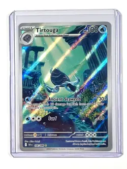 2025 Tirtouga 106/86 Illustration Rare IR Holo Black Bolt Pokemon TCG Card - Image 3