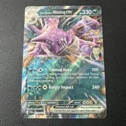 Team Rocket's Nidoking EX 119/182 - Destined Rivals - Pokemon Card - Near Mint - Image 1