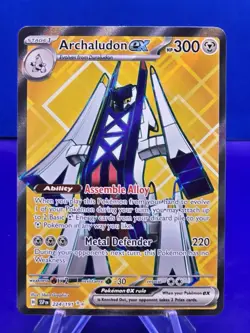 Pokemon TCG Archaludon EX Full Art Ultra Rare Holo Card 224/191 Surging Sparks - Image 1