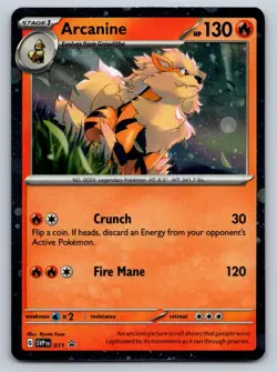 Arcanine - Promo SV: Scarlet & Violet Promo Cards 011 NM - Image 1