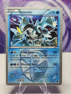 2014 Pokemon World Championships Decks Kyurem 31/116 TCG Card Plasma Freeze HP - Image 1