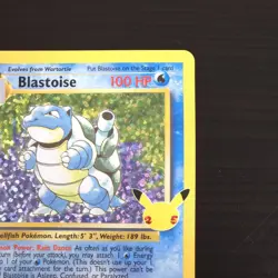 Blastoise 2/102 Celebrations Classic Collection 25th Anniversary Pokemon Card - Image 4