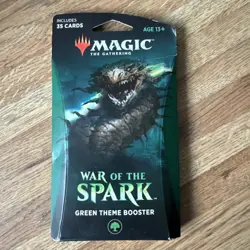 NIP Magic the Gathering War Of The Spark Green Theme Booster 35 Cards Sealed MTG - Image 1