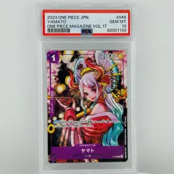 PSA 10 Yamato P-046 Promo Magazine Vol 17 One Piece Card Japanese - Image 1